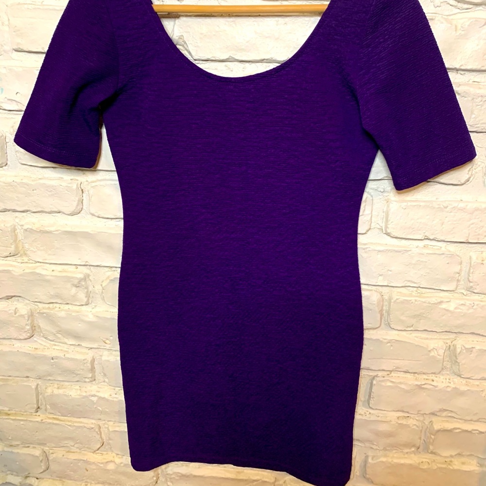 XXI Small Purple Mini dress / long back zipper
